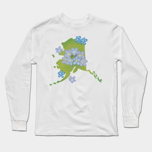 Alaska Forget-Me-Not Long Sleeve T-Shirt